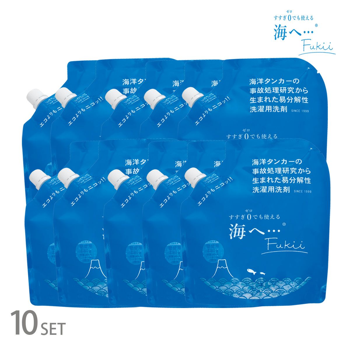 がんこ本舗 洗濯洗剤 海へ ・・・ Fukii 詰替 3kg BOX | Naturias