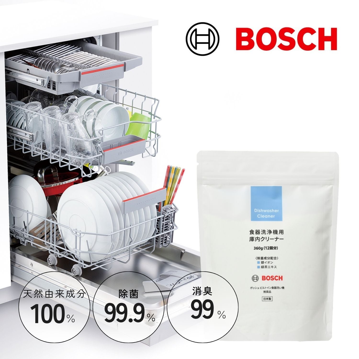 BOSCH 食器洗い機　 60cm ビルトインタイプ 　12人分　美品　定価：374000円　リサイクルショップ宮崎屋20.5.10 BOSCH（ボッシュ）ビルトイン 食器洗い機 推奨品 食器洗浄機用庫内
